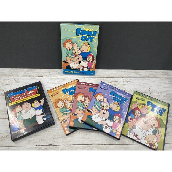 The Family Guy TV DVD Collection Mixed Lot Stewie Untold and Season 1,3 Mixed - Picture 1 of 7